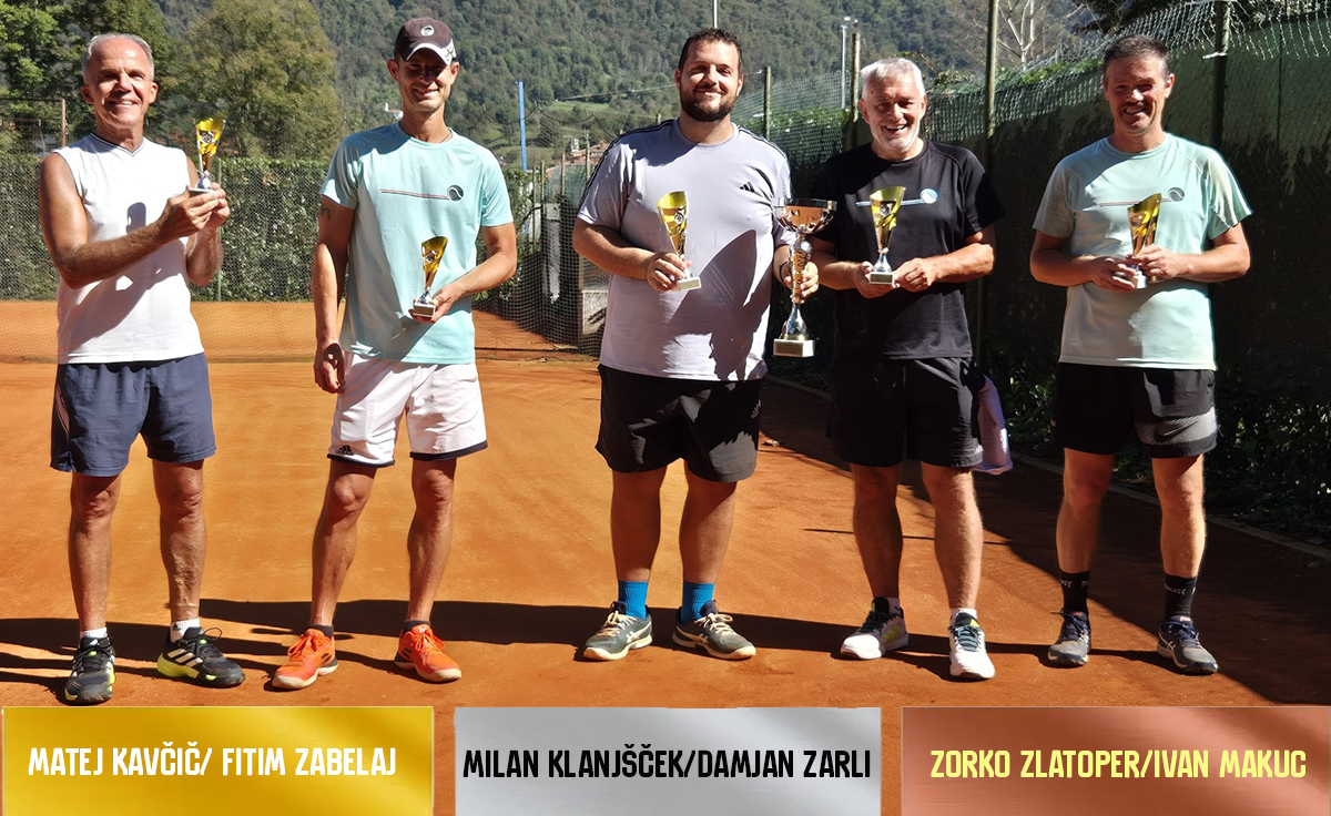 Fitim Zabelaj in Matej Kavčič na najvišji stopnički dvojic